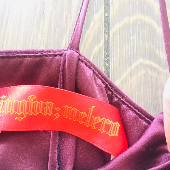 FINAL PRICE Y2K Vintage Ingwa Melero Silk Bustier Dress Regencycore - Picture 9 of 10